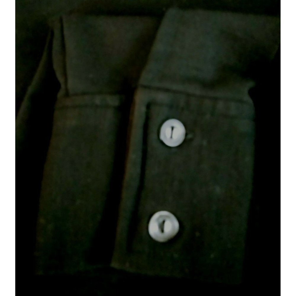 New York & Company Dress Shirt Black Button Up Cuffed Sleeves Size Small - Picture 4 of 6